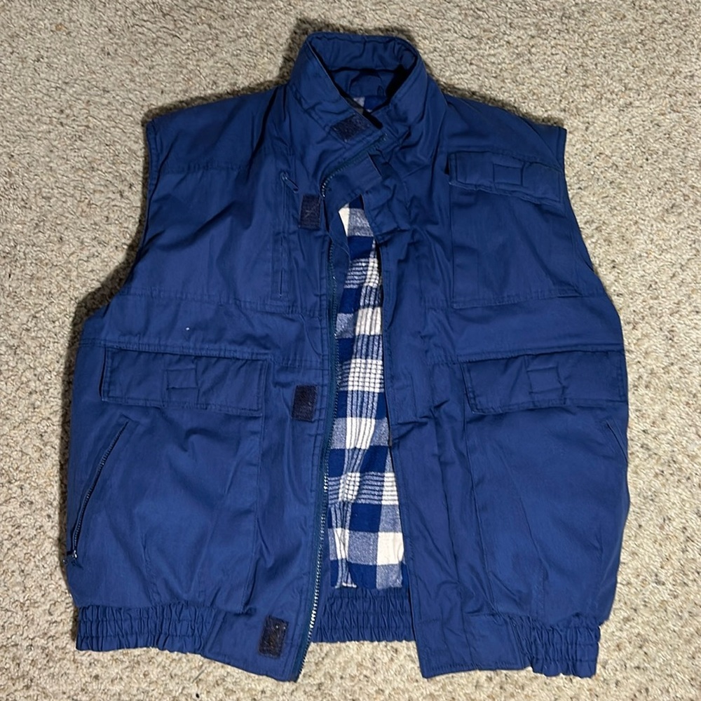 Repage Vintage Navy Fisherman’s Vest- Size Large